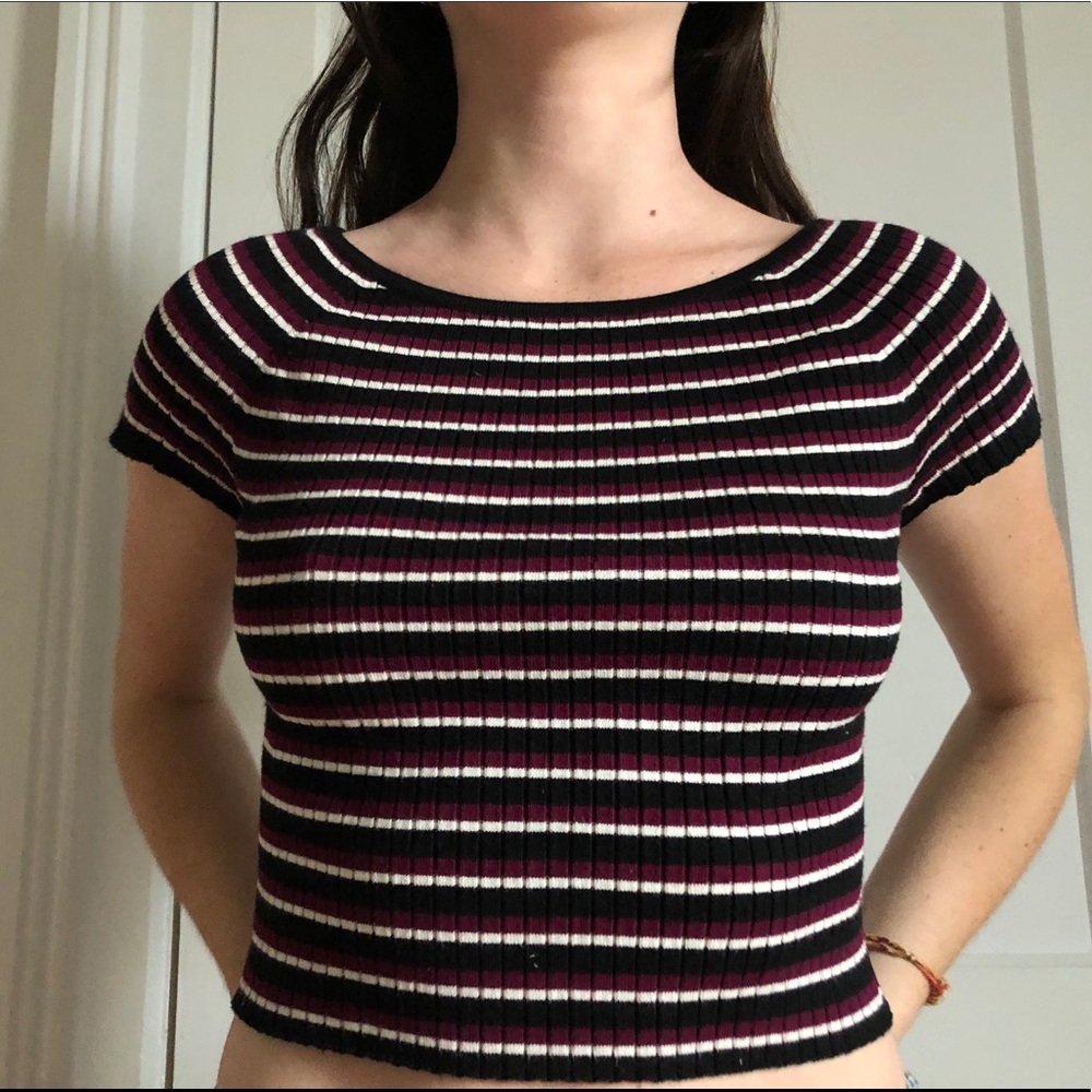 Striped Crop Top